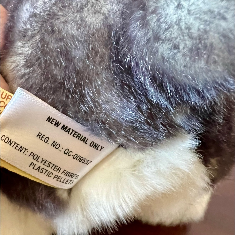 Miyoni by Aurora Husky Dog Plush Stuffed Animal Grey White Tots Realistic - Picture 4 of 10